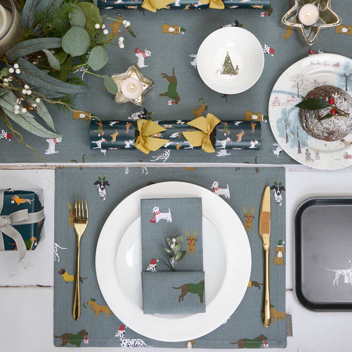 Christmas Dogs Christmas Crackers (Set of 6)