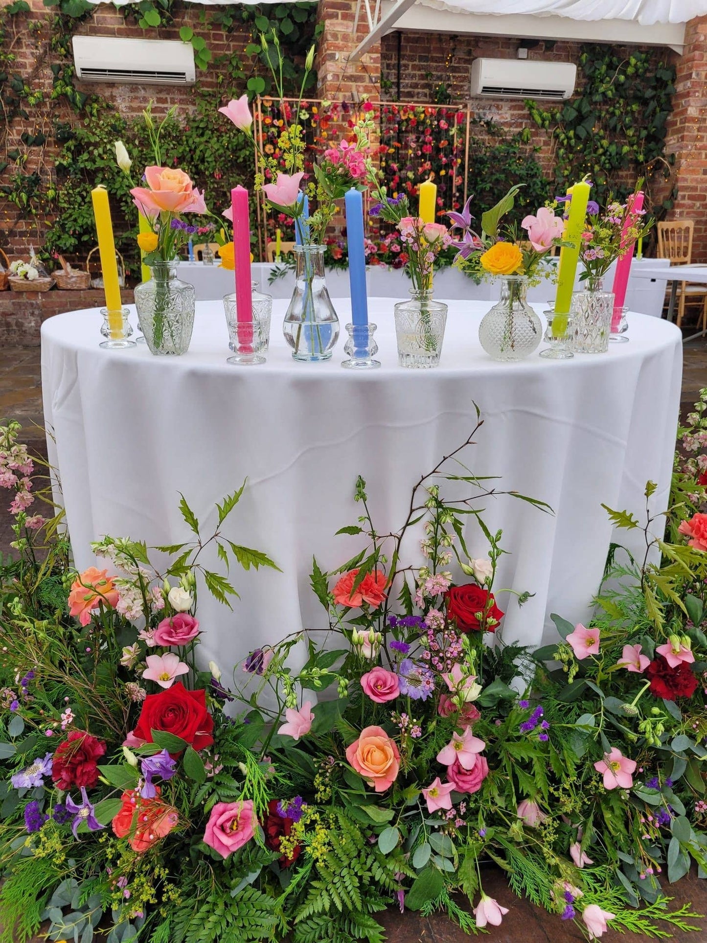 Black 8 inch Dinner Candles x 5