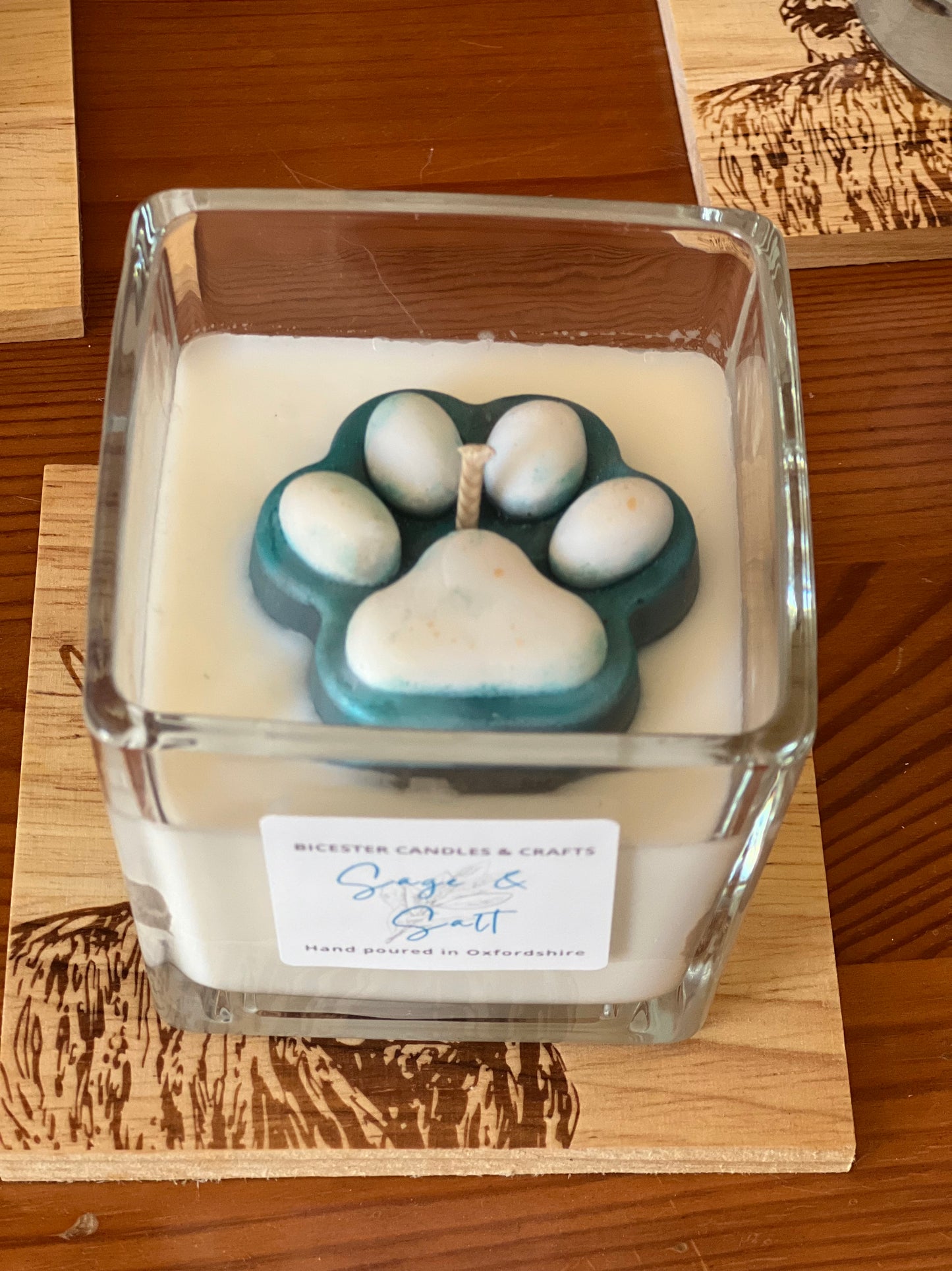 Dog Paw Candle