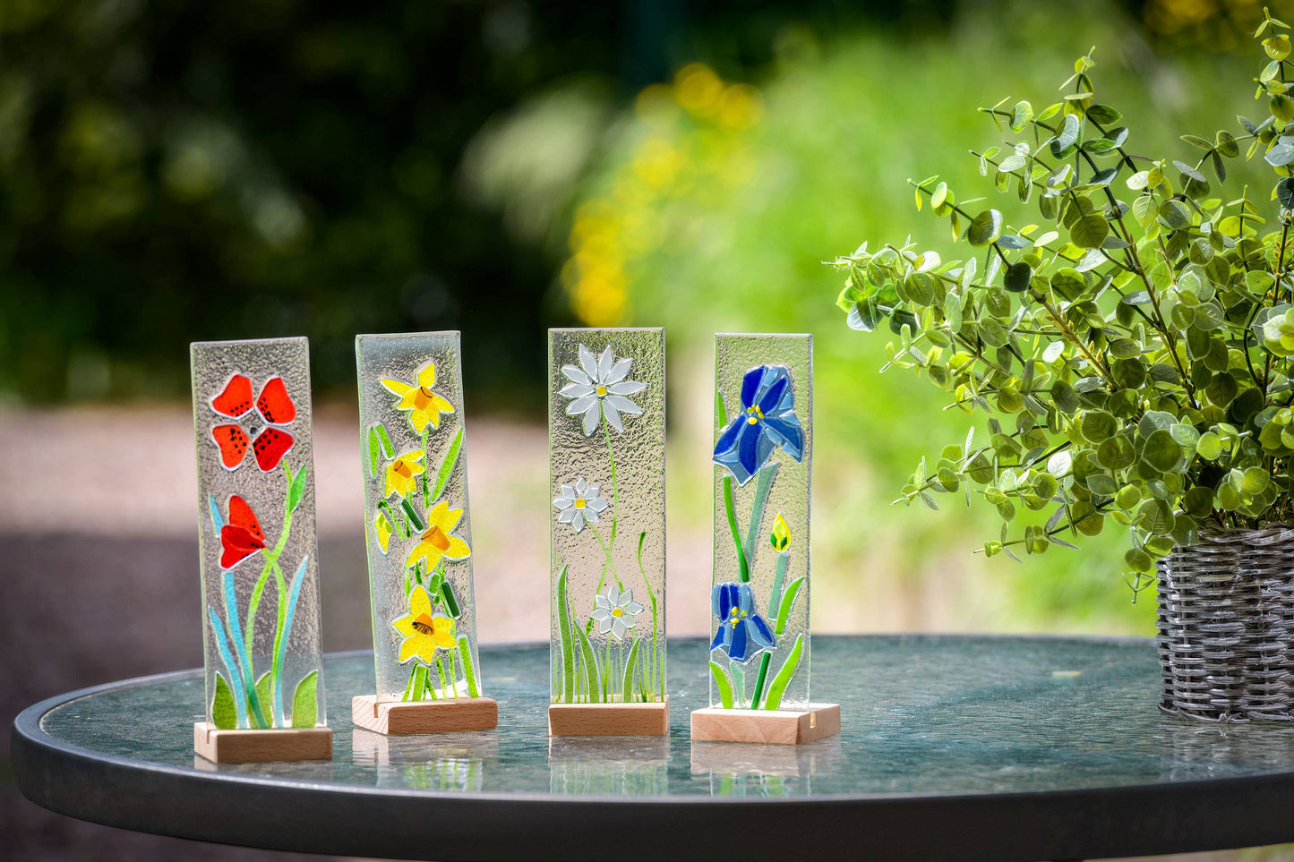 Standing Decorative Flower - Red