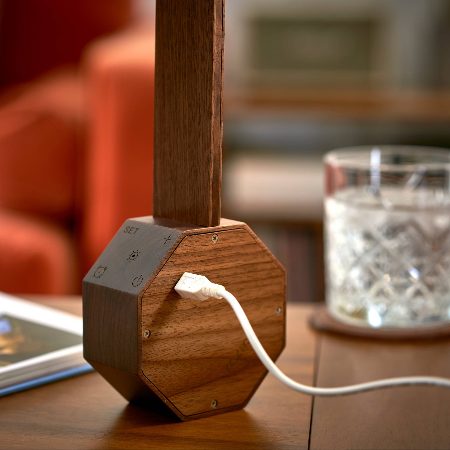 Octagon One Plus Portable Alarm Clock Desk Light