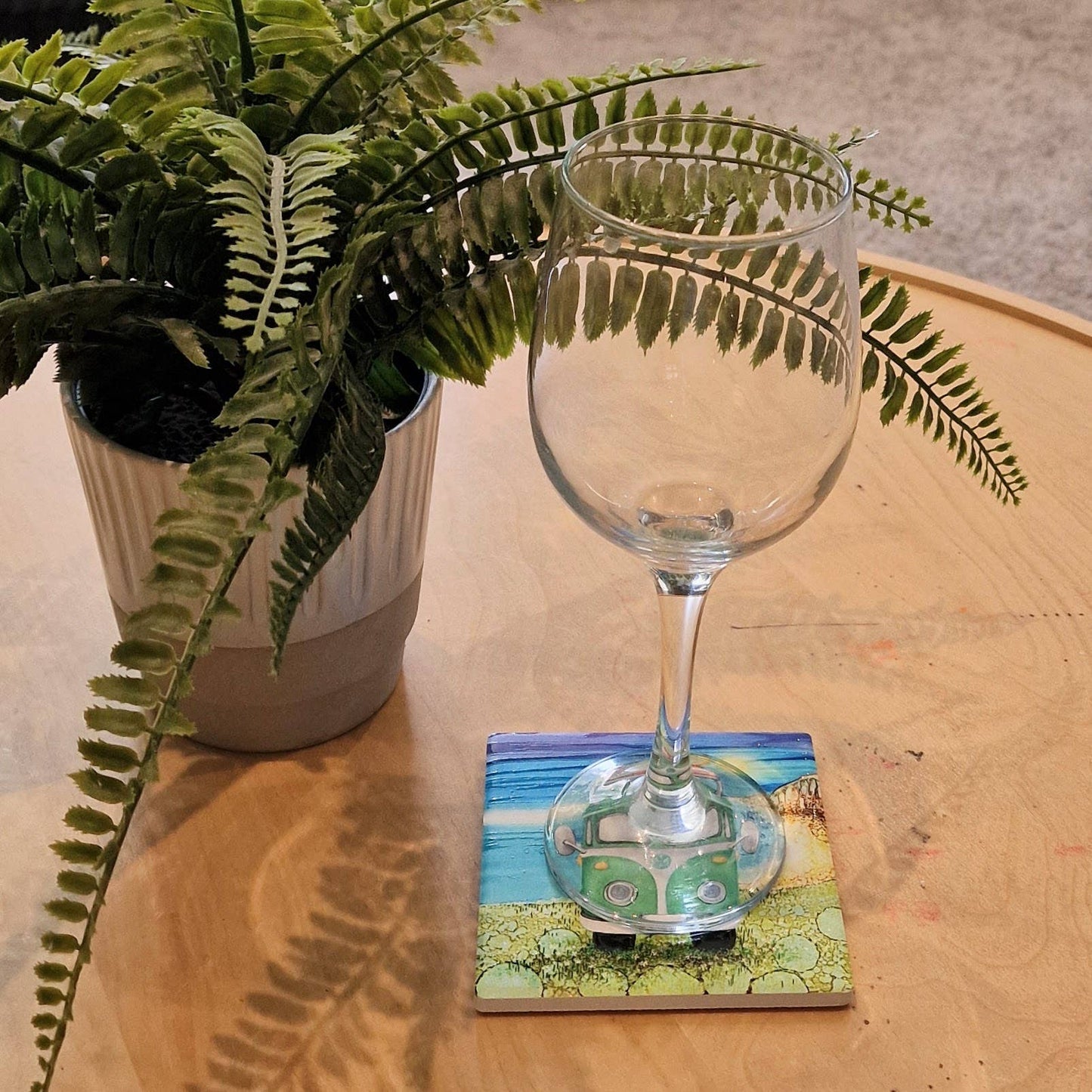 160-C Green Camper Coaster