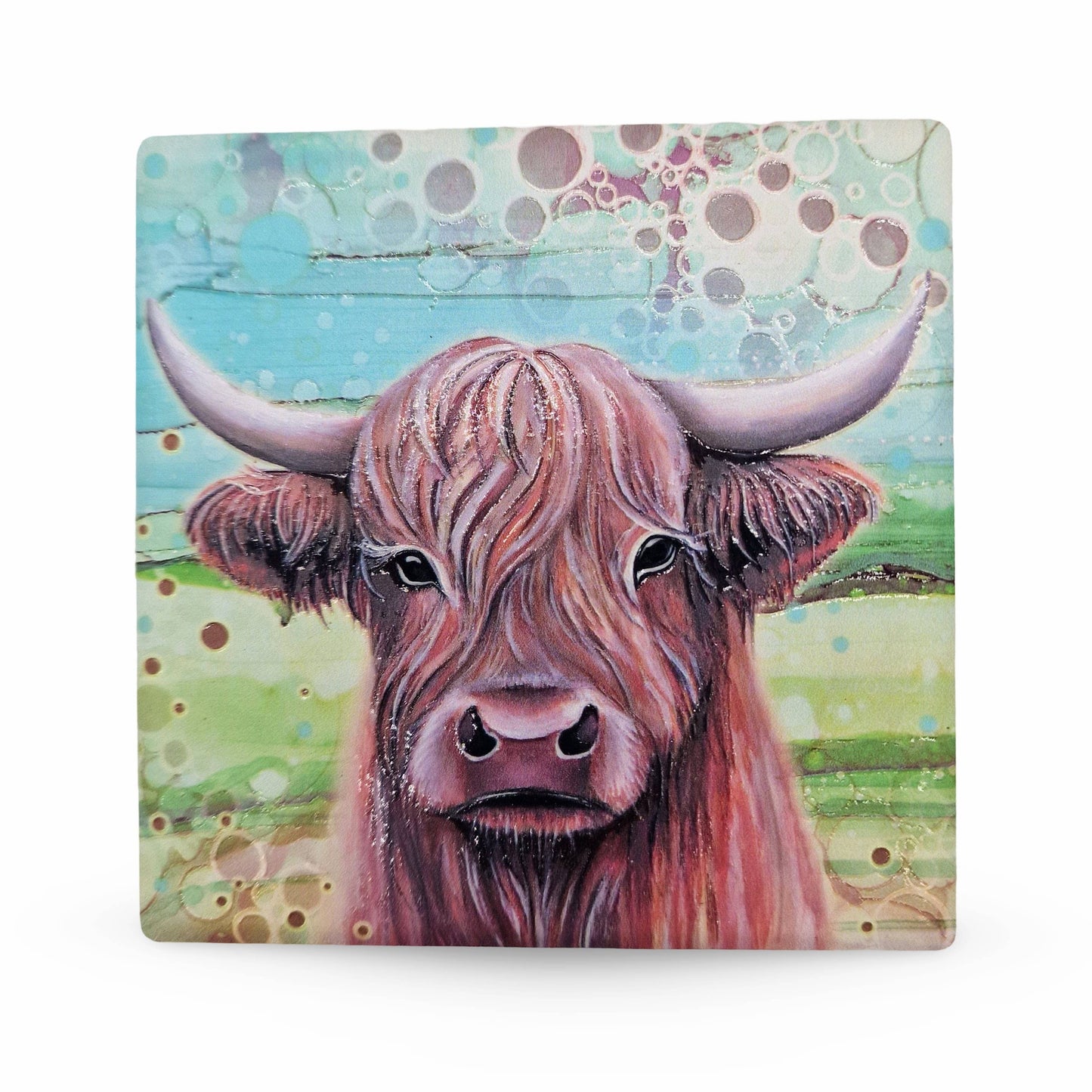 04-C - Highland Cow Coaster