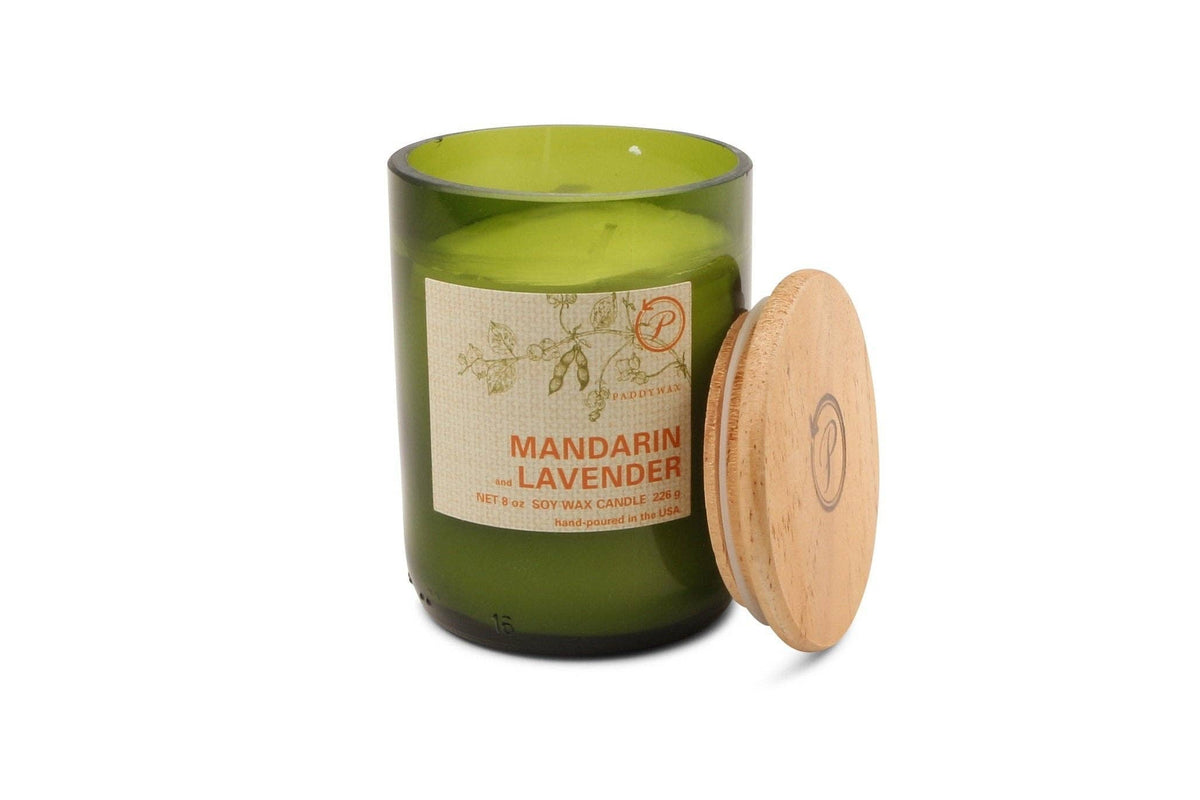 Paddywax Eco Recycled Glass Candle - Mandarin & Lavender