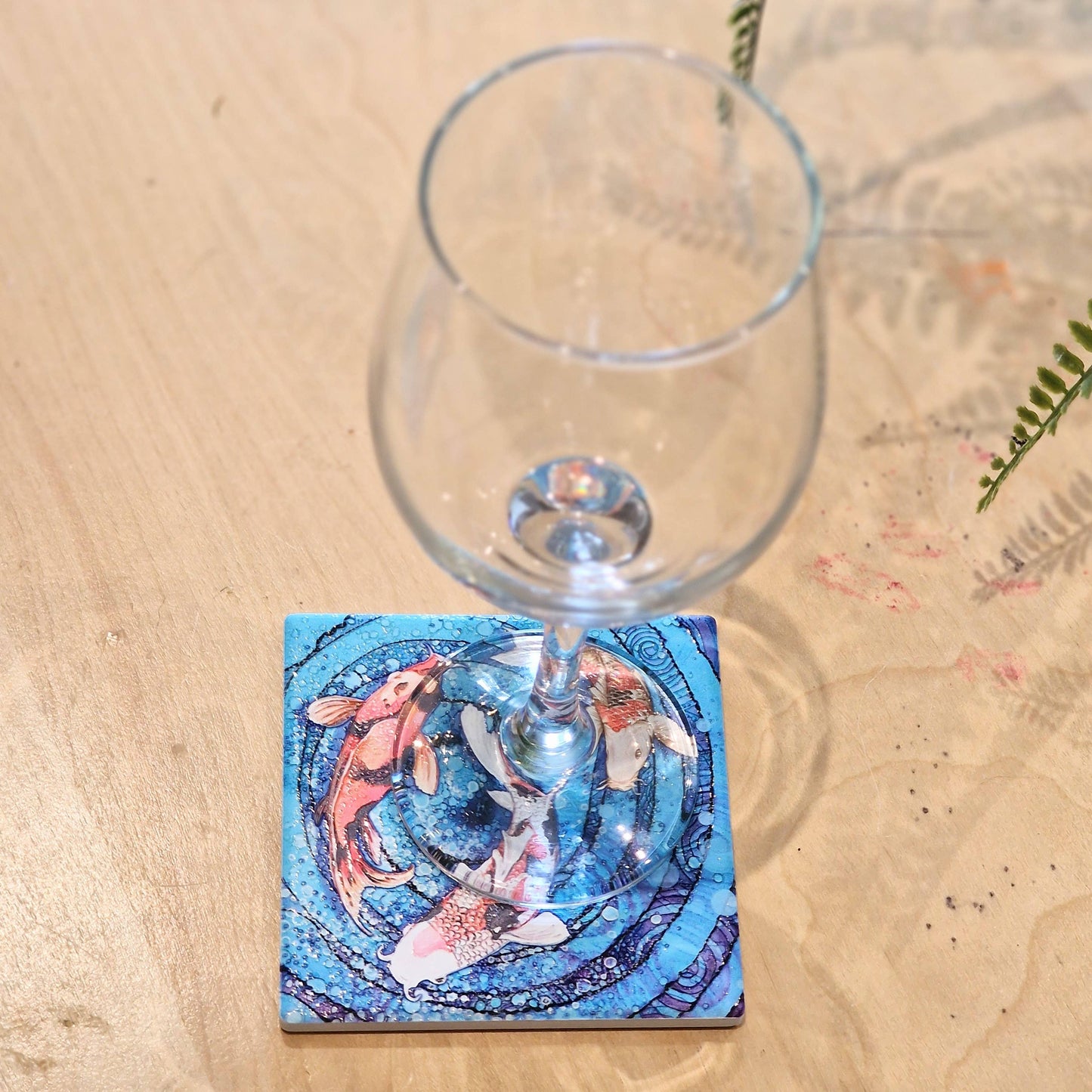 49-C Koi Carp Coaster