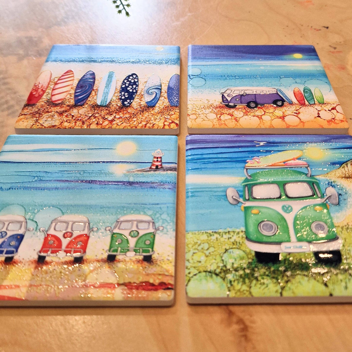 160-C Green Camper Coaster