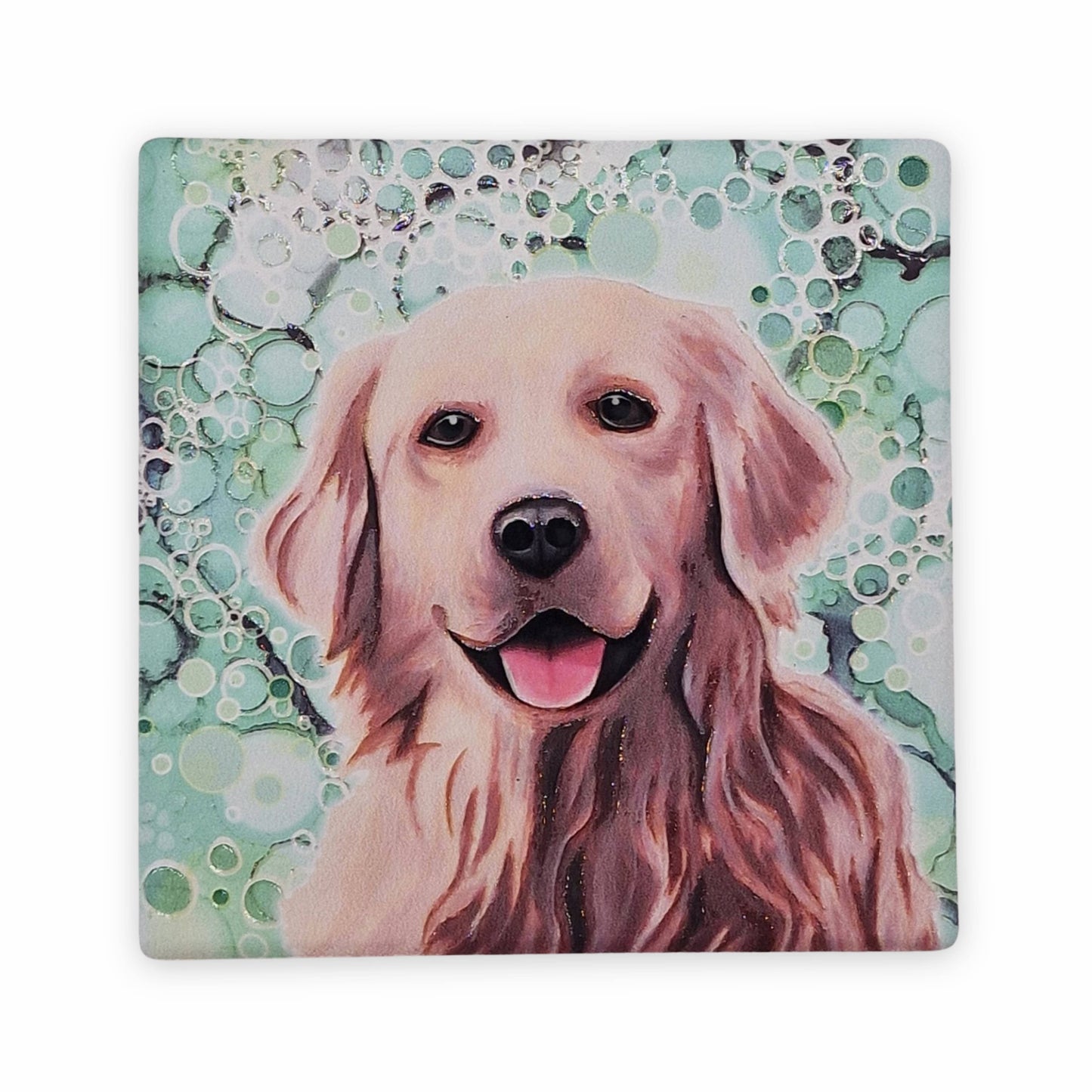 113-C Golden Retriever Dog Coaster