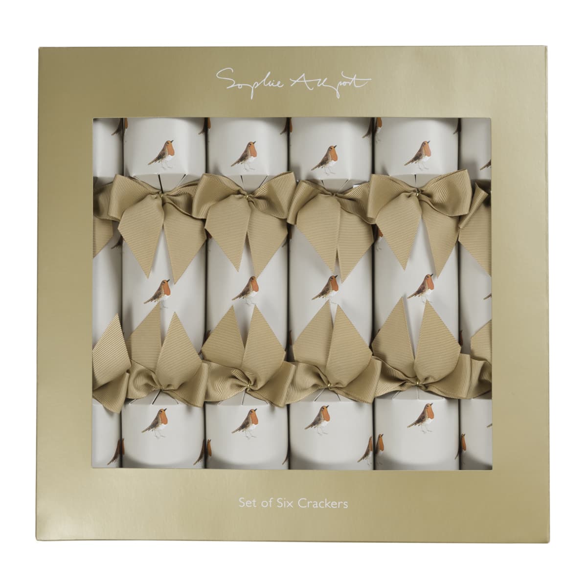 Robin Christmas Crackers (Set of 6)
