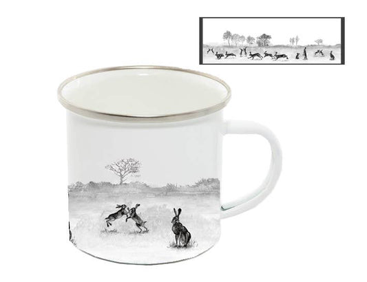 Enamel Mug, Hares