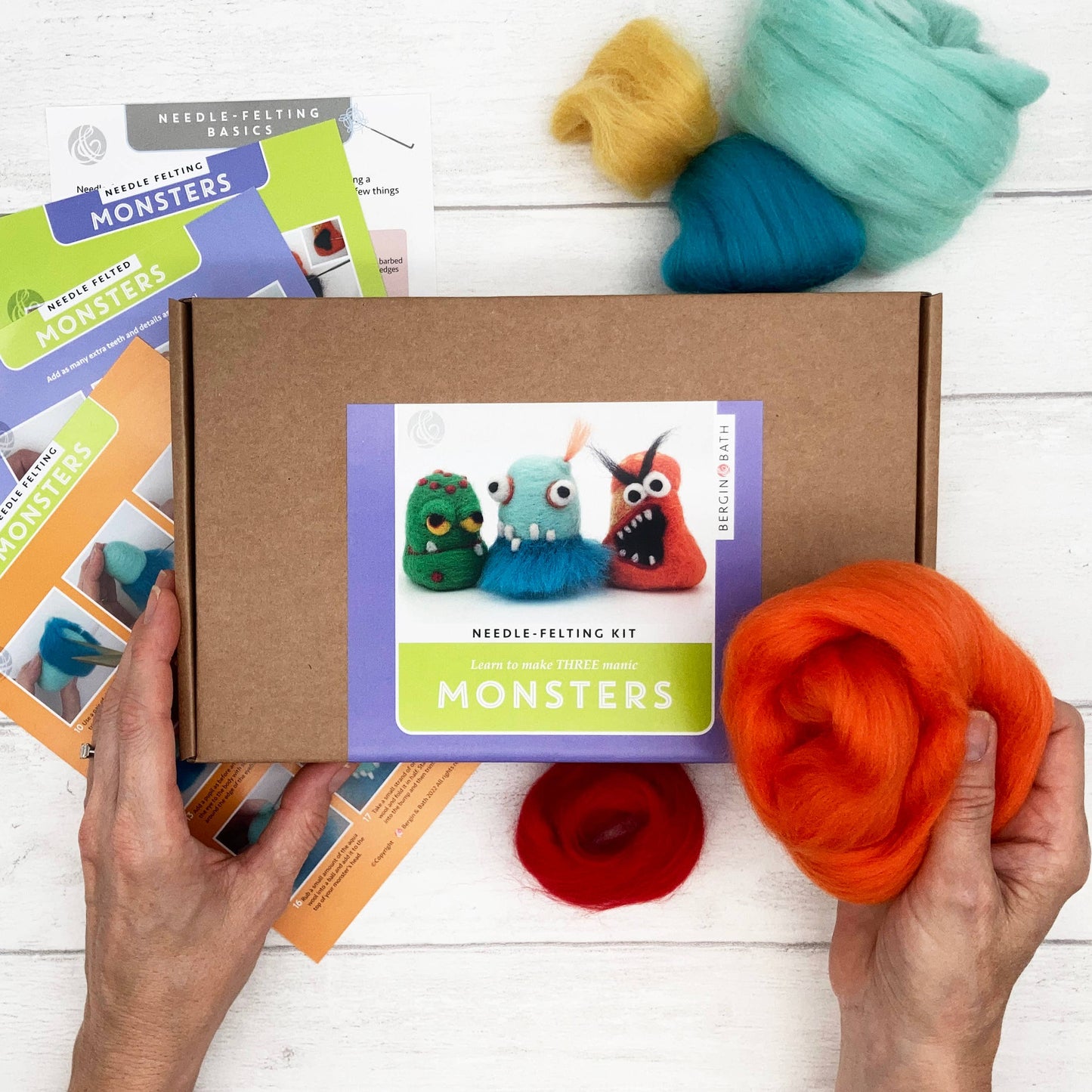 Needle Felting Kit - Monsters