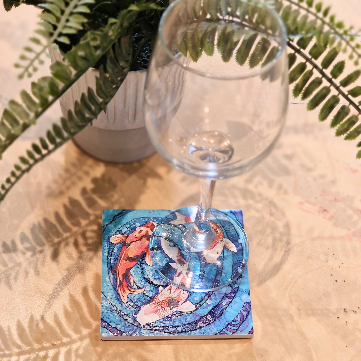 49-C Koi Carp Coaster