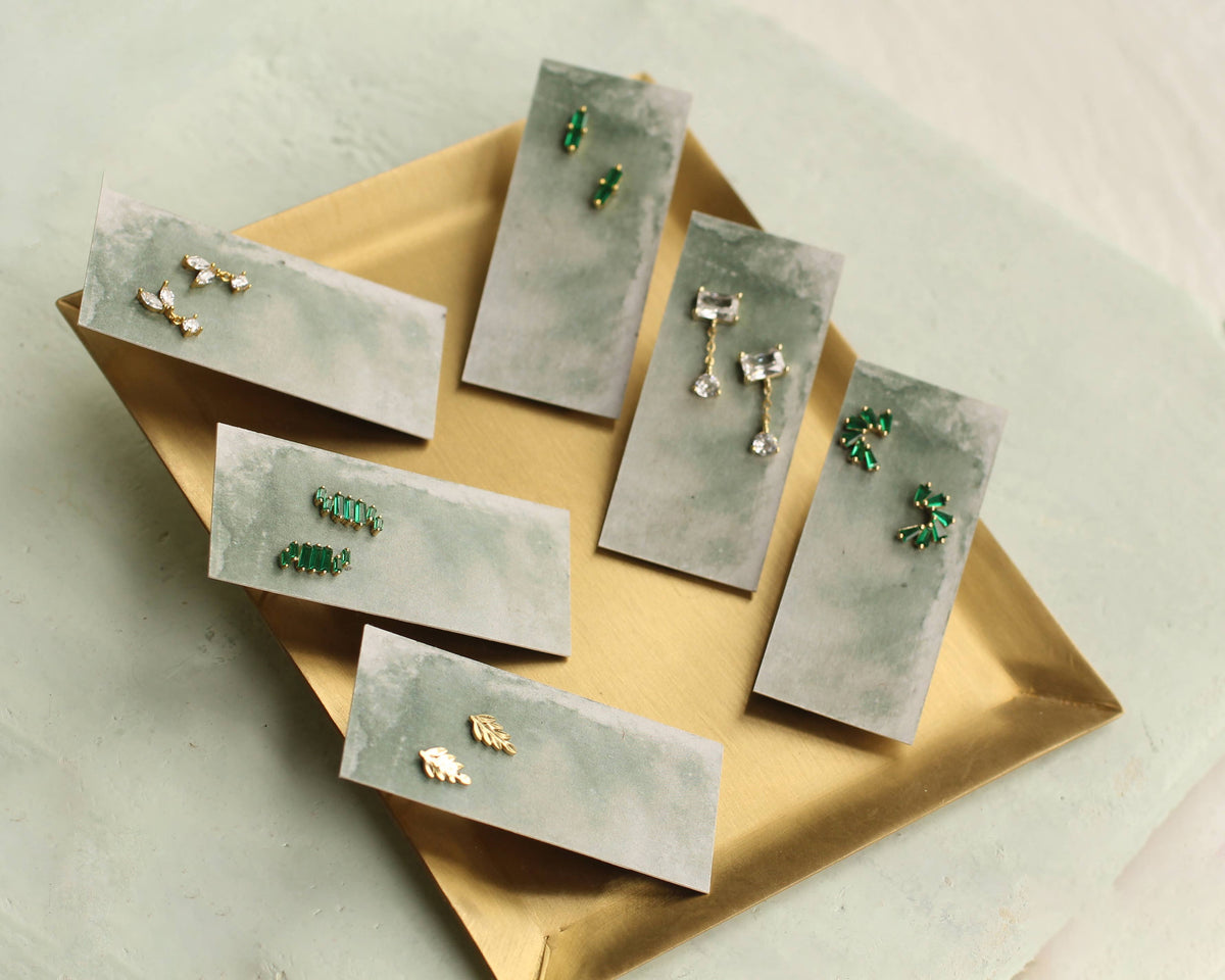 Labradorite Blue Statement Earrings