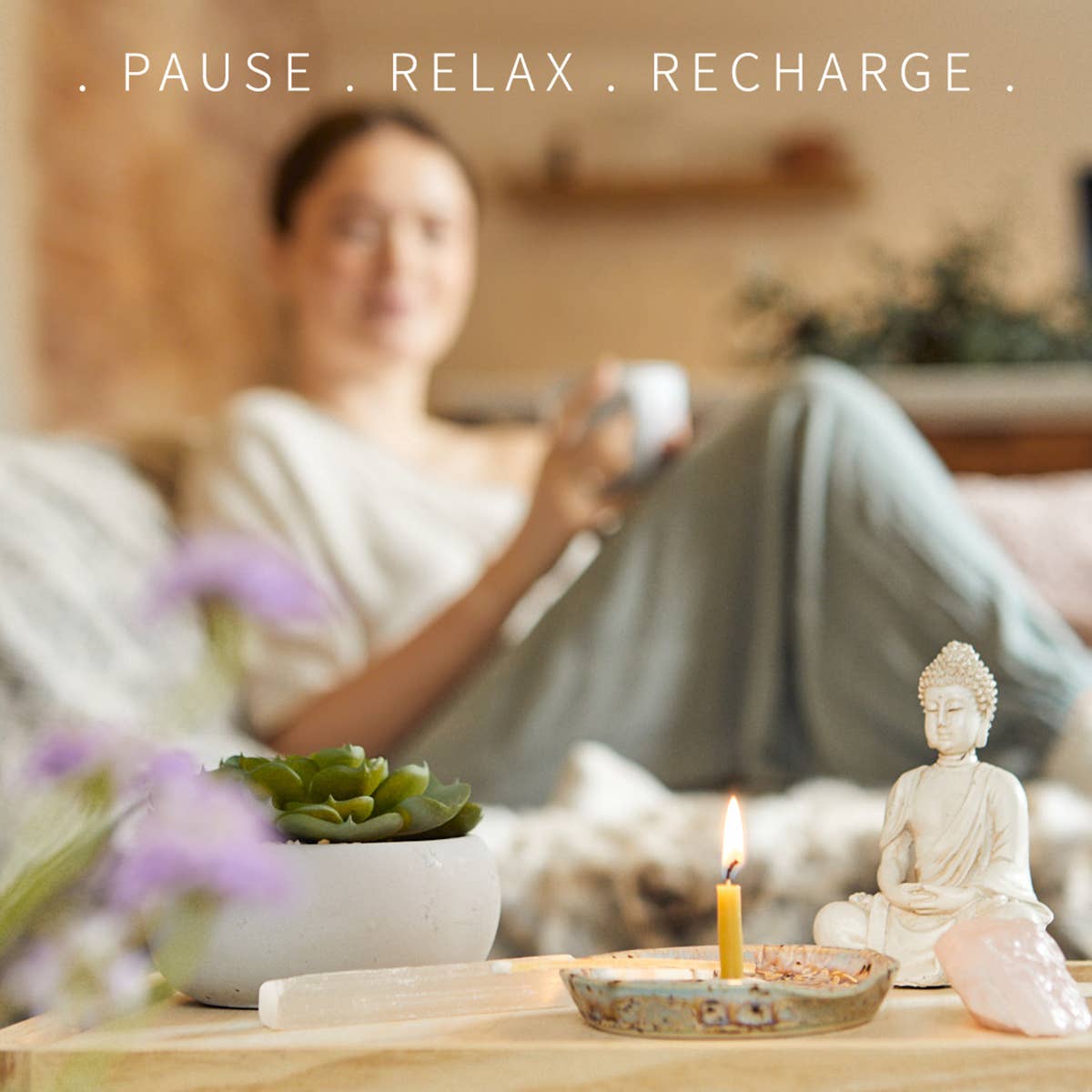 Twenty Minute Candles with Affirmation Cards