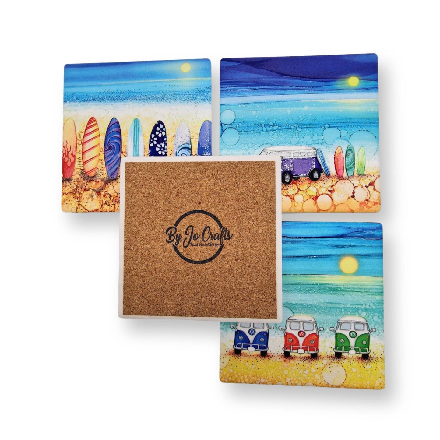 128-C Purple Campervan Coaster