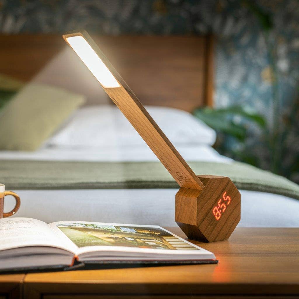 Octagon One Plus Portable Alarm Clock Desk Light