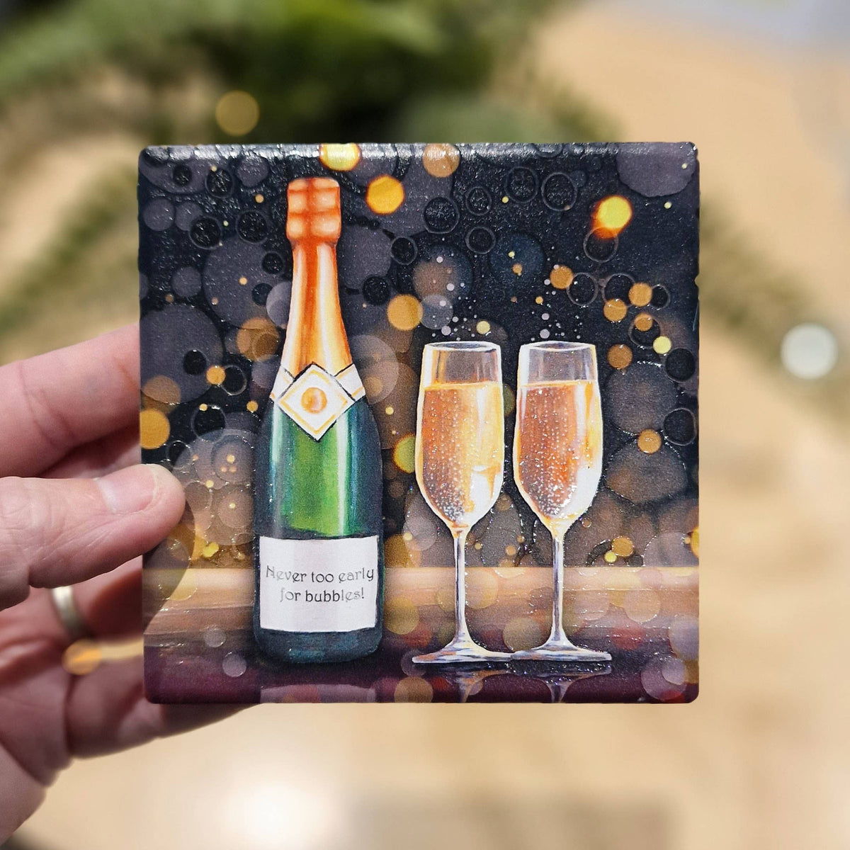 237-C Bubbly Wine Coaster