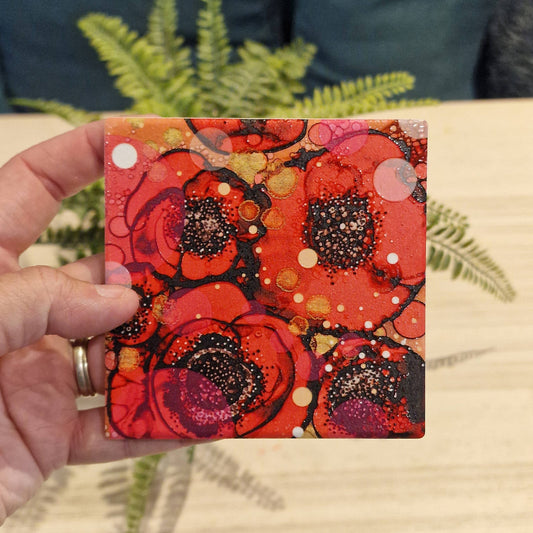 82-C Poppy Coaster