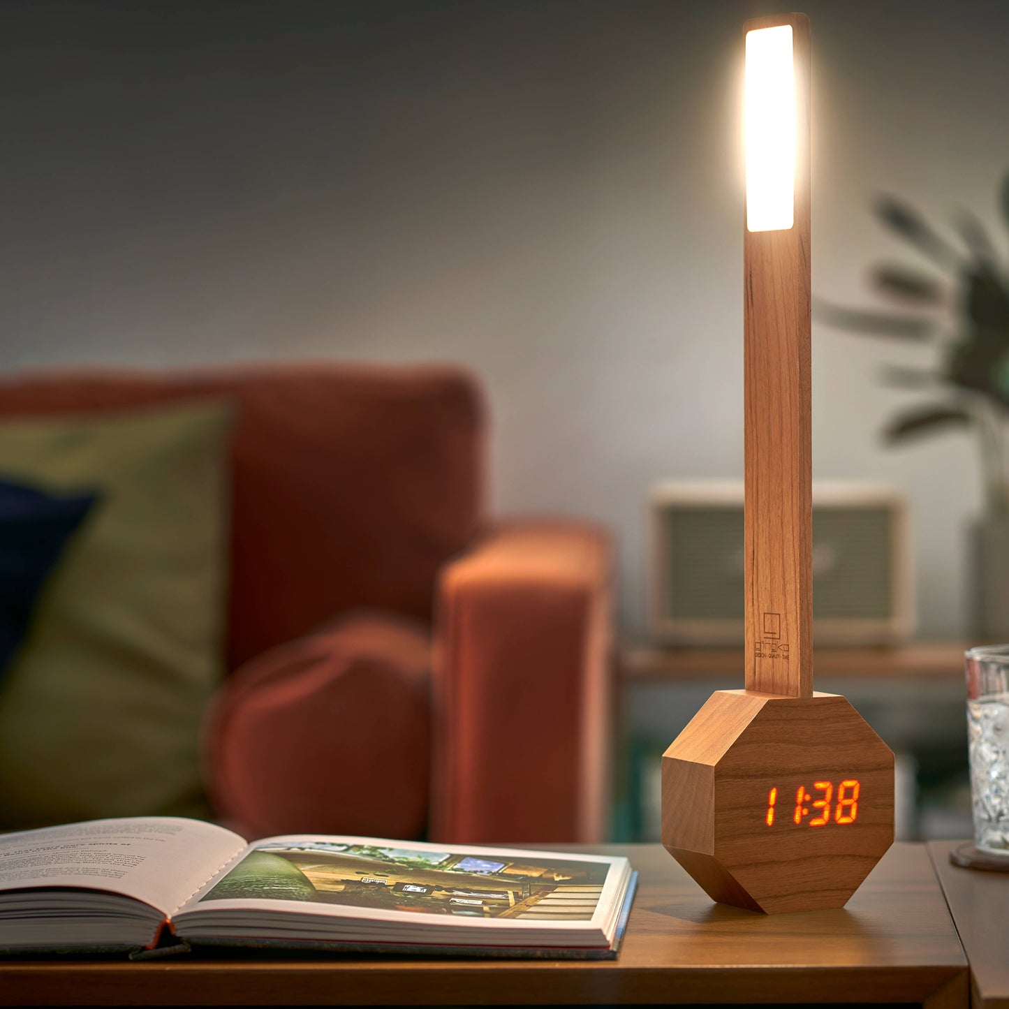 Octagon One Plus Portable Alarm Clock Desk Light