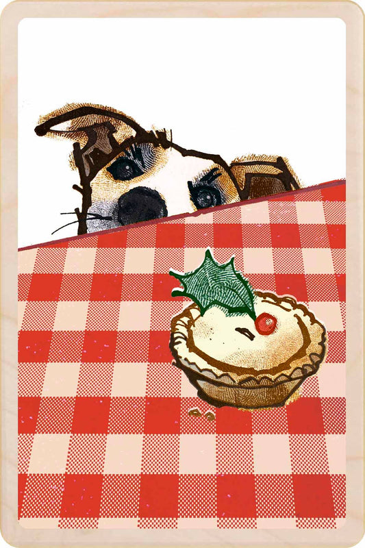Dog and Pie - Eco-friendly Christmas cards