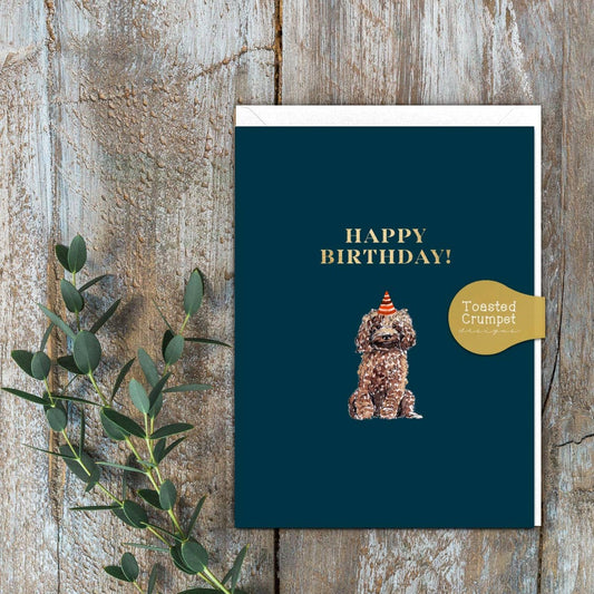 Happy Birthday (Cockapoo) Card (Cello-Free)