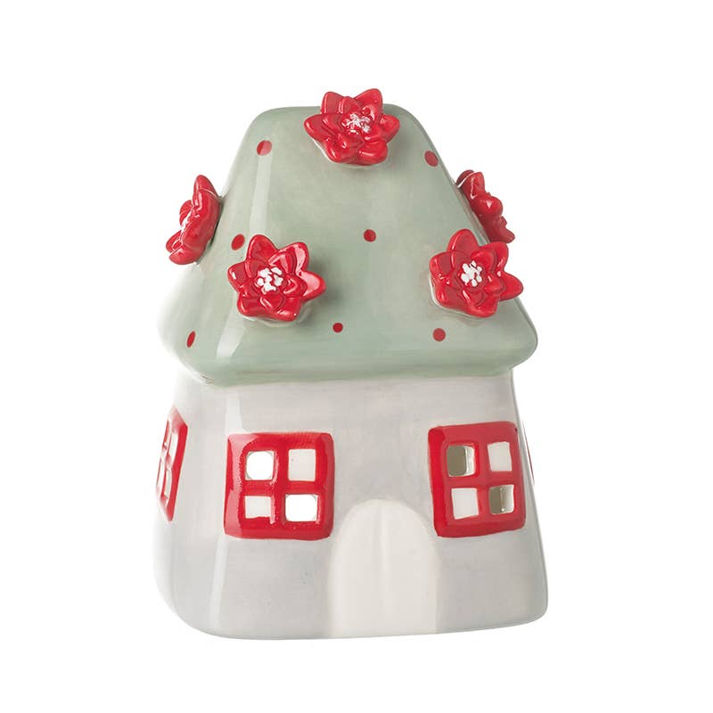 CERAMIC FLOWER ROOF HOUSE