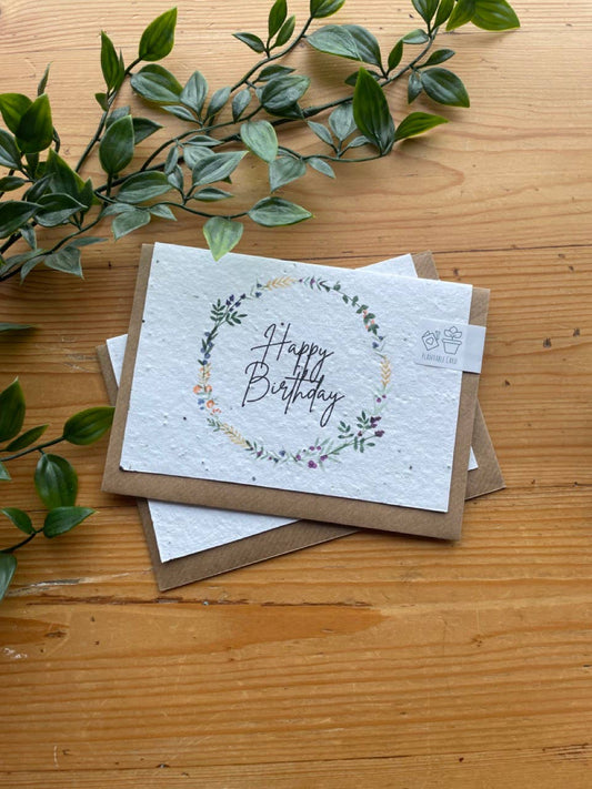 Plantable Greeting Card - Happy Birthday
