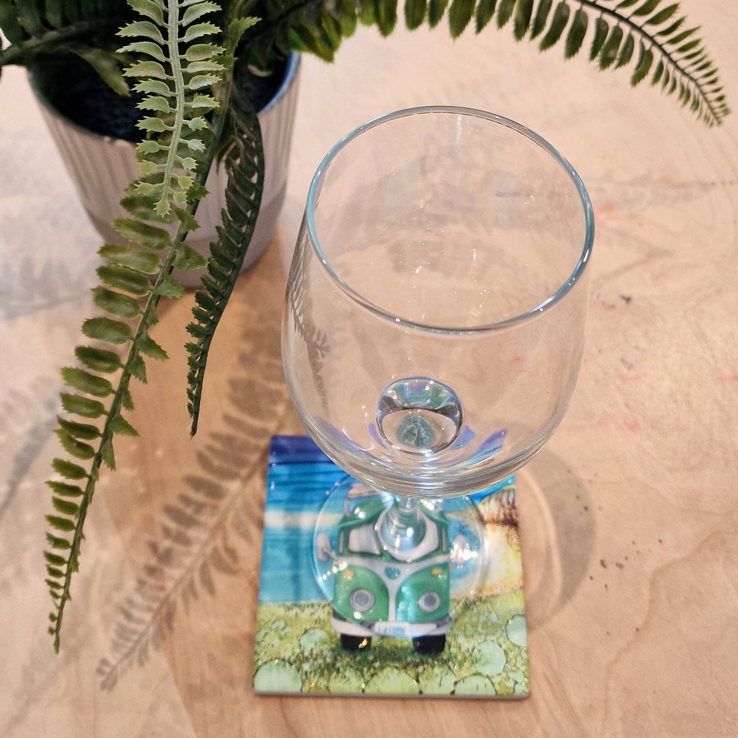 160-C Green Camper Coaster