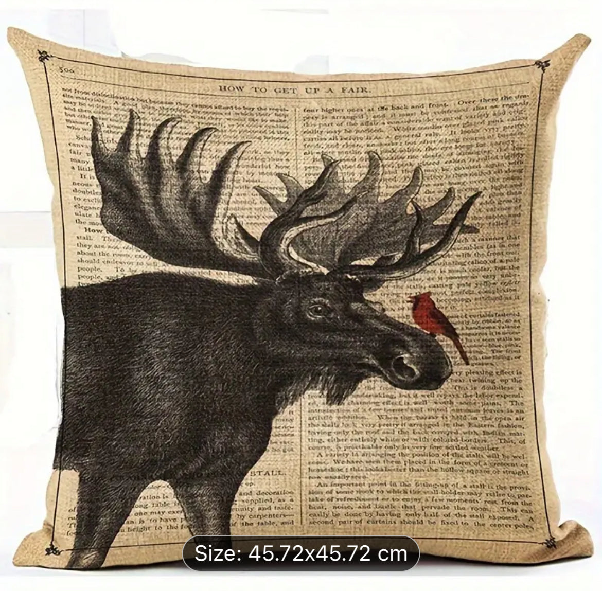 Moose Cushion 45 x 45