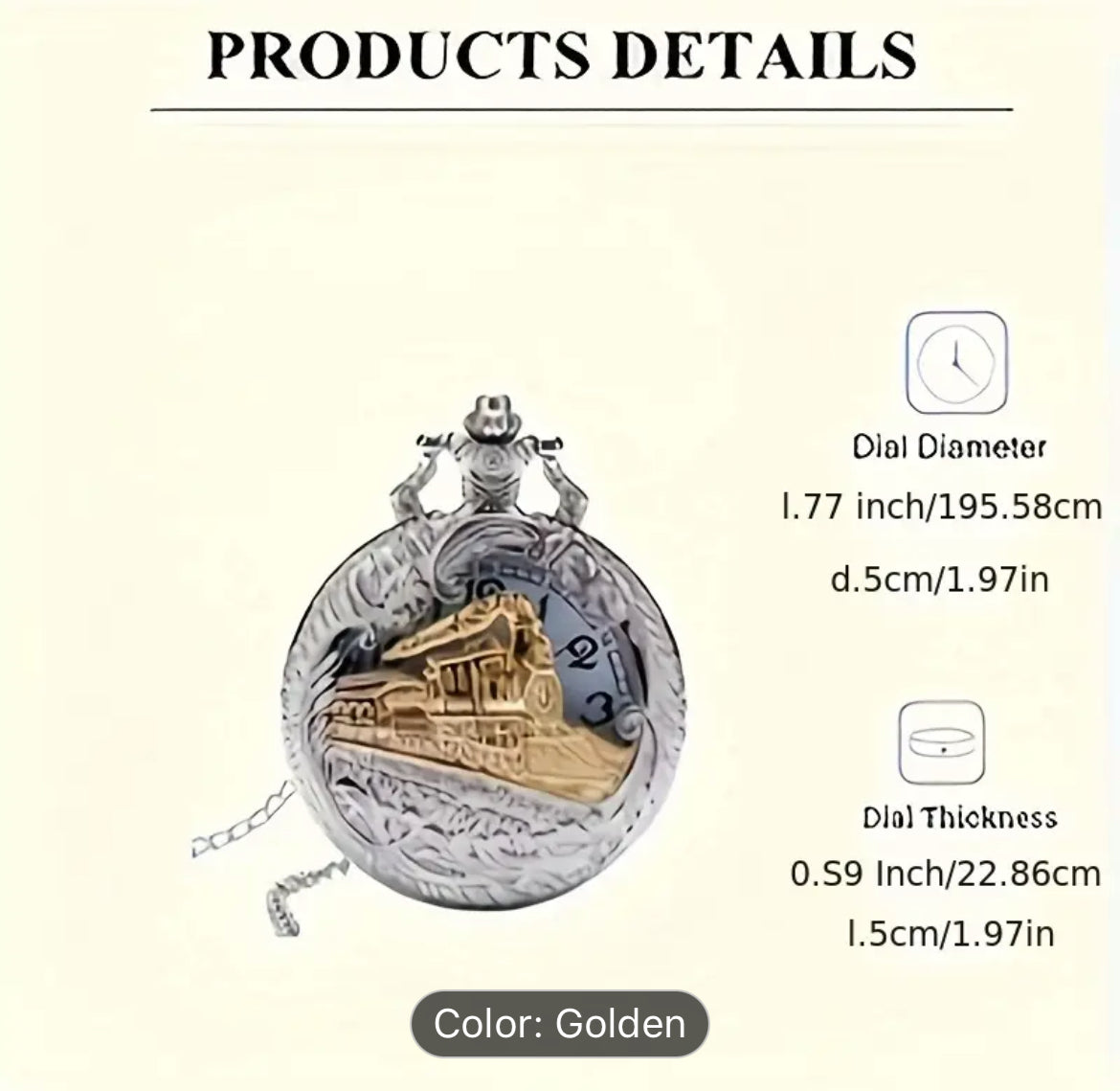 Train Pocket Watch