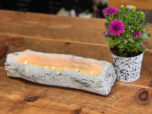 Large Log Candle