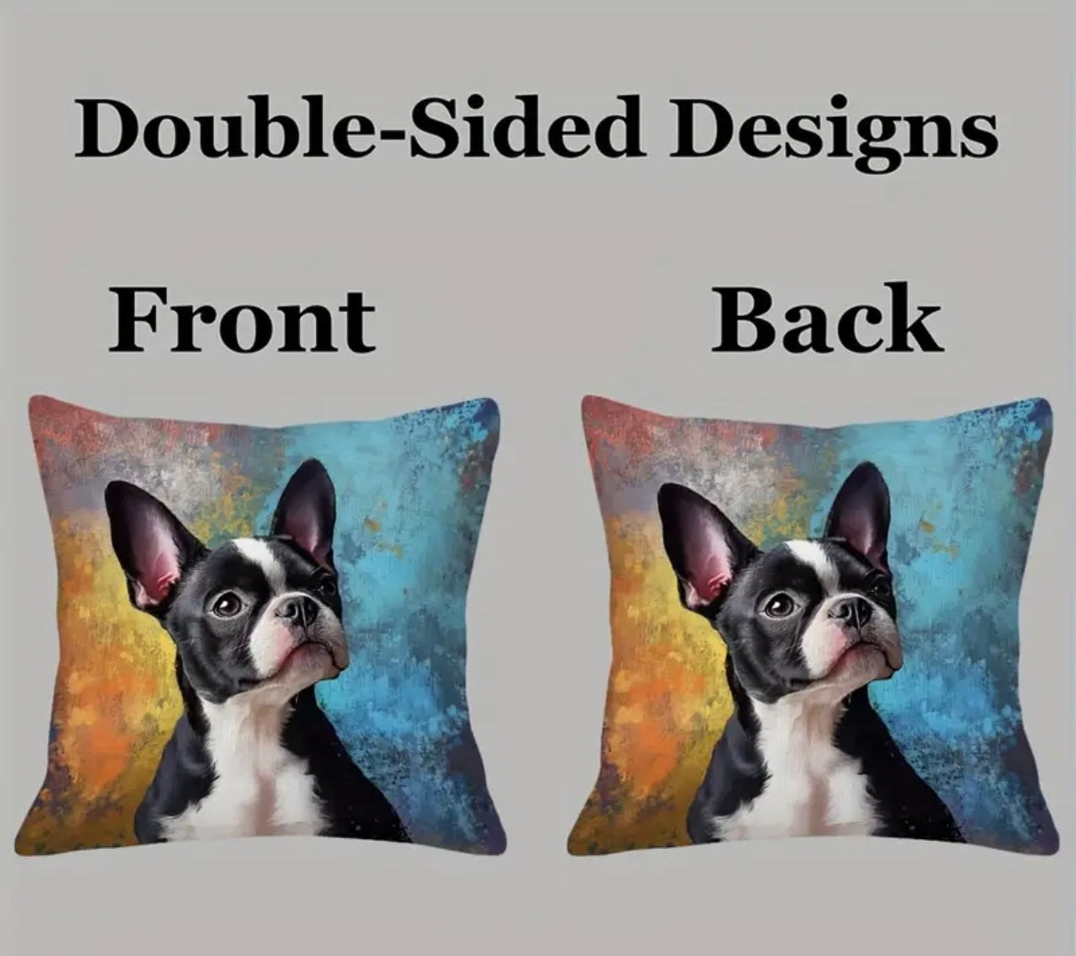 French Terrier Cushion 45 x 45