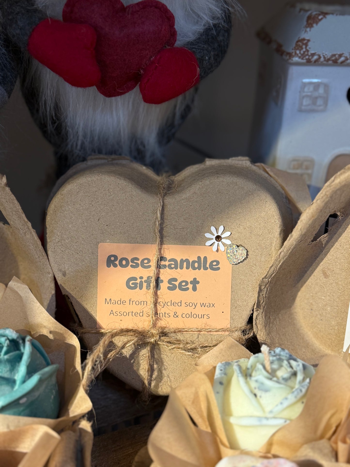 Box of Mini Rose Candles