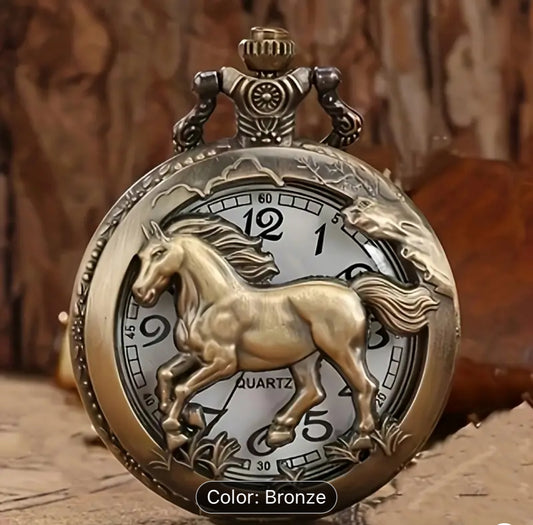 Horse Pocket Watch
