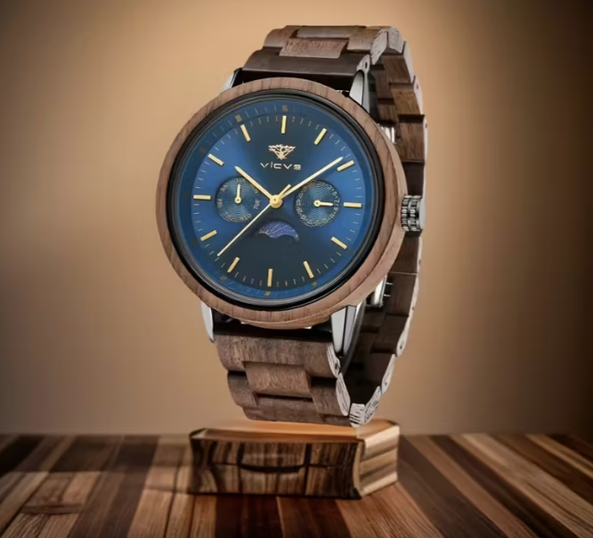 Wood Watch Blue - Men