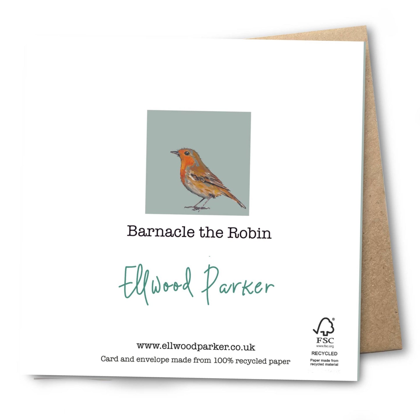 Robin Card | Eco | Recycled | Bird | Blank