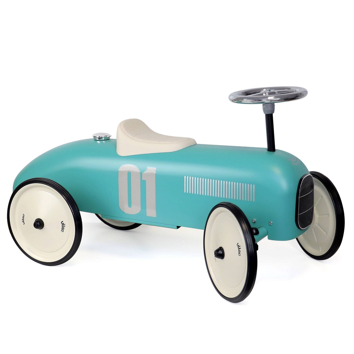 Vilac Aqua Metal Ride-On Car – Vintage Style Toy Vehicle