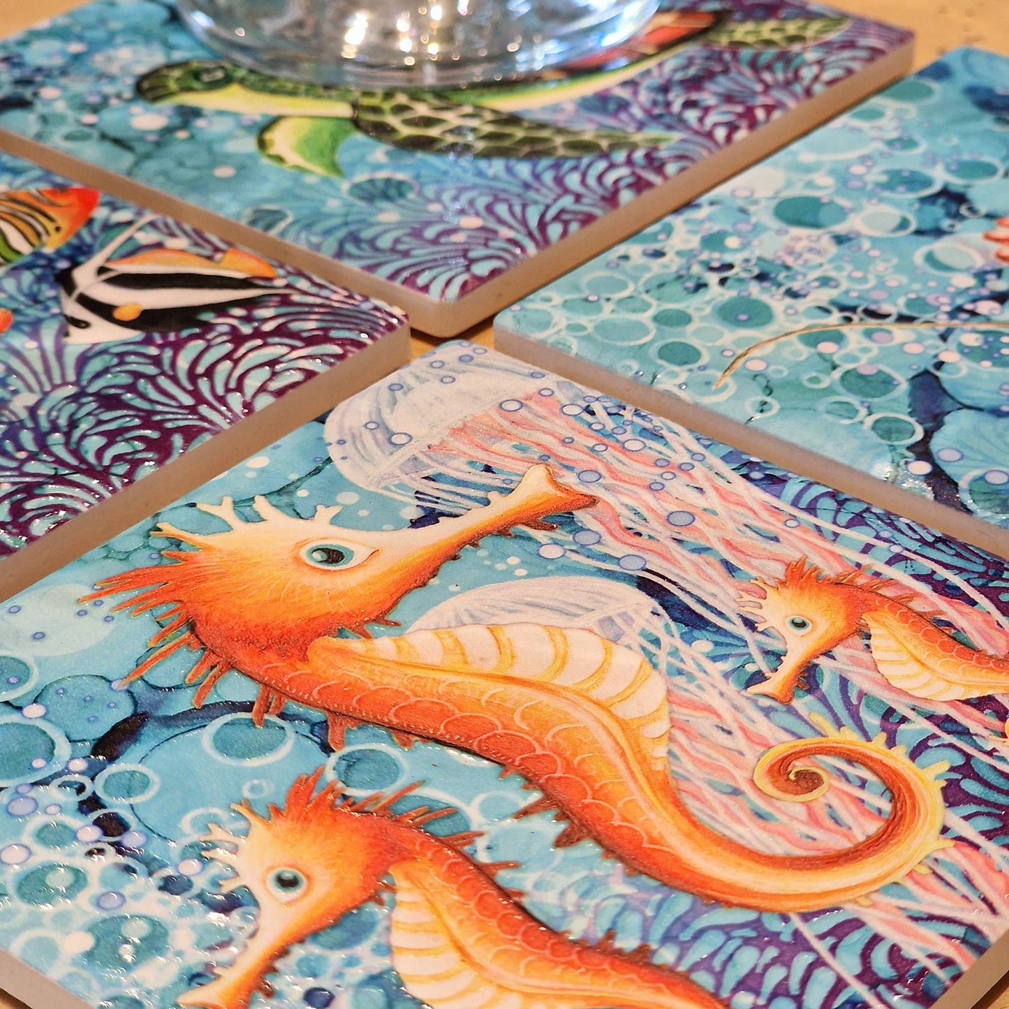45-C Seahorse Coaster