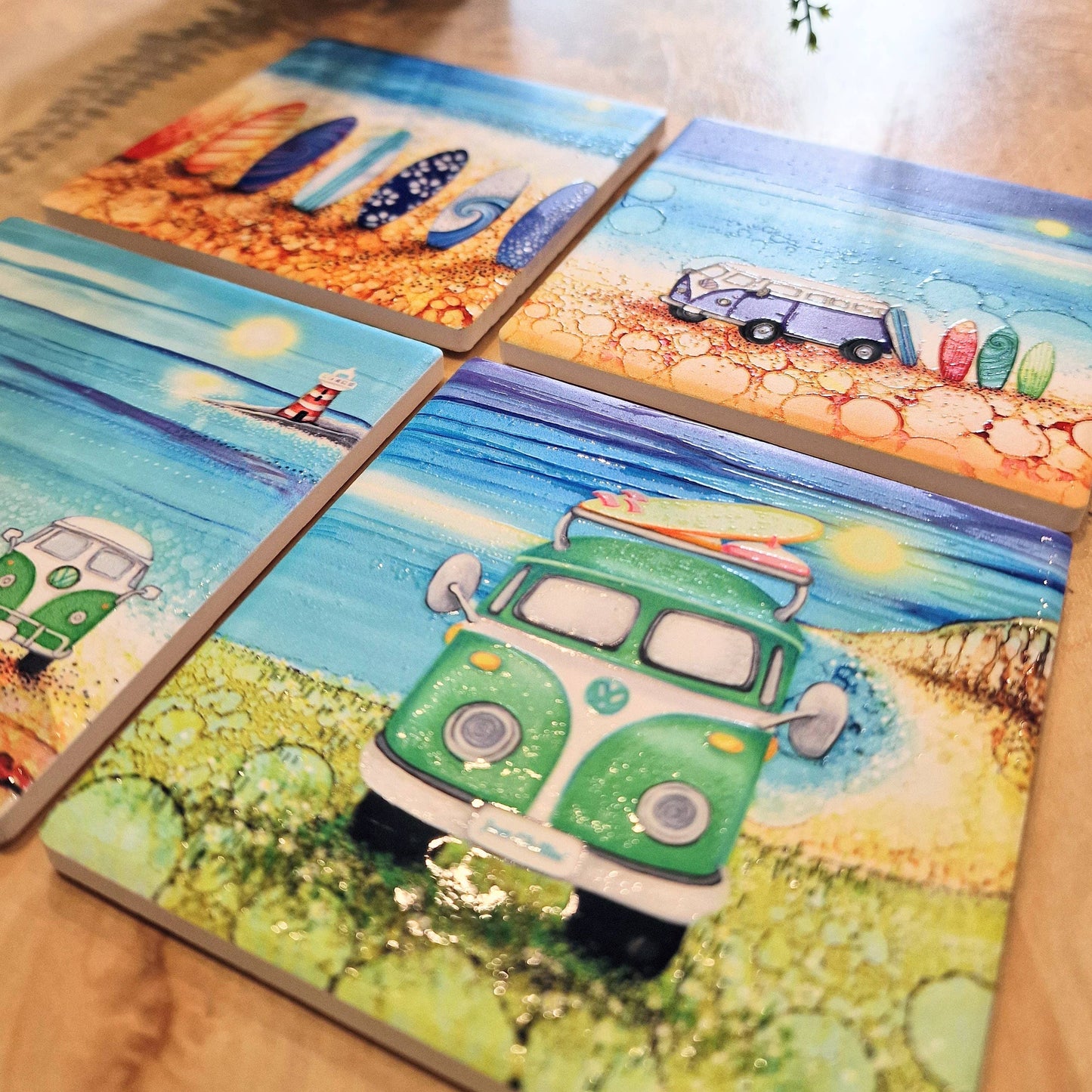 160-C Green Camper Coaster