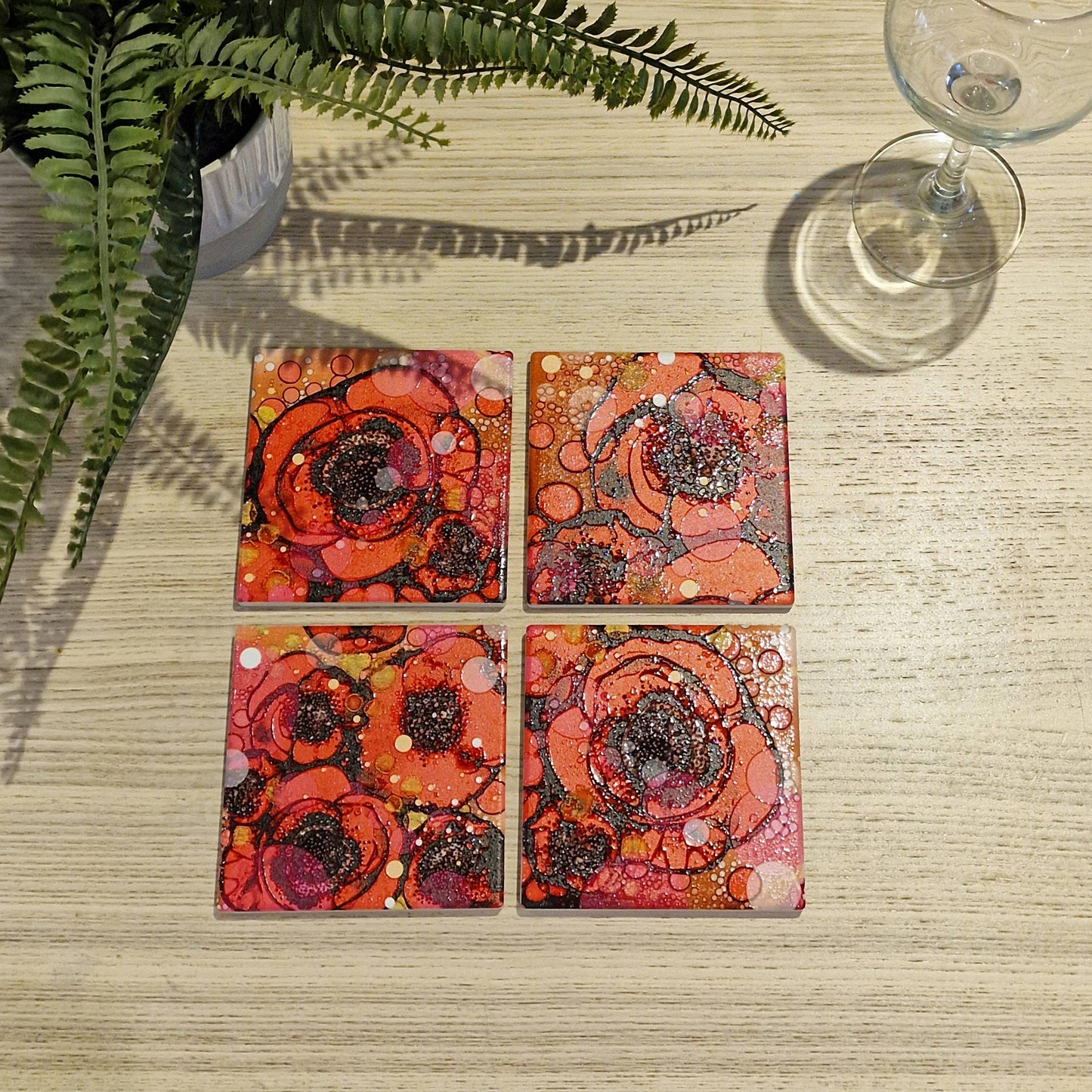 82-C Poppy Coaster