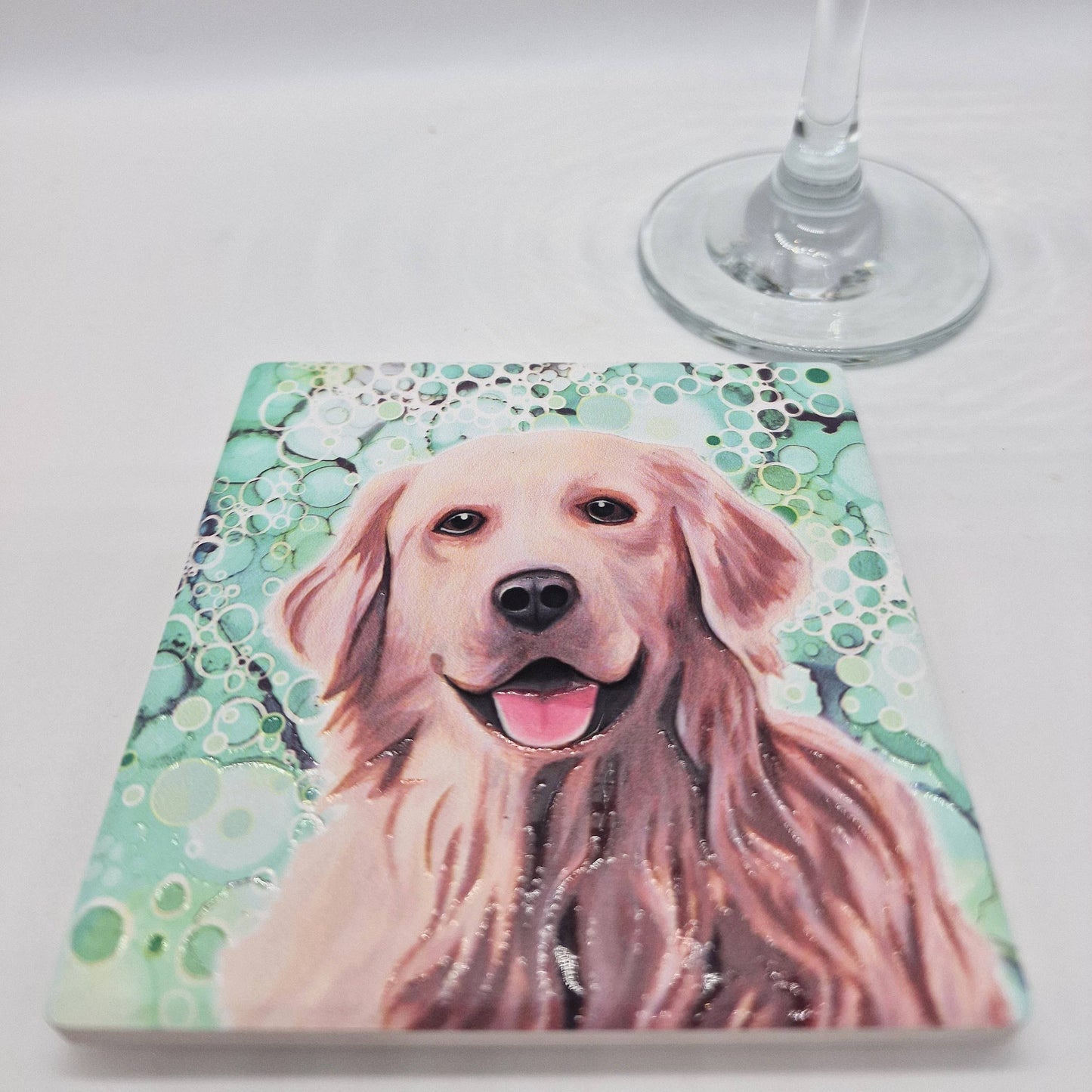113-C Golden Retriever Dog Coaster