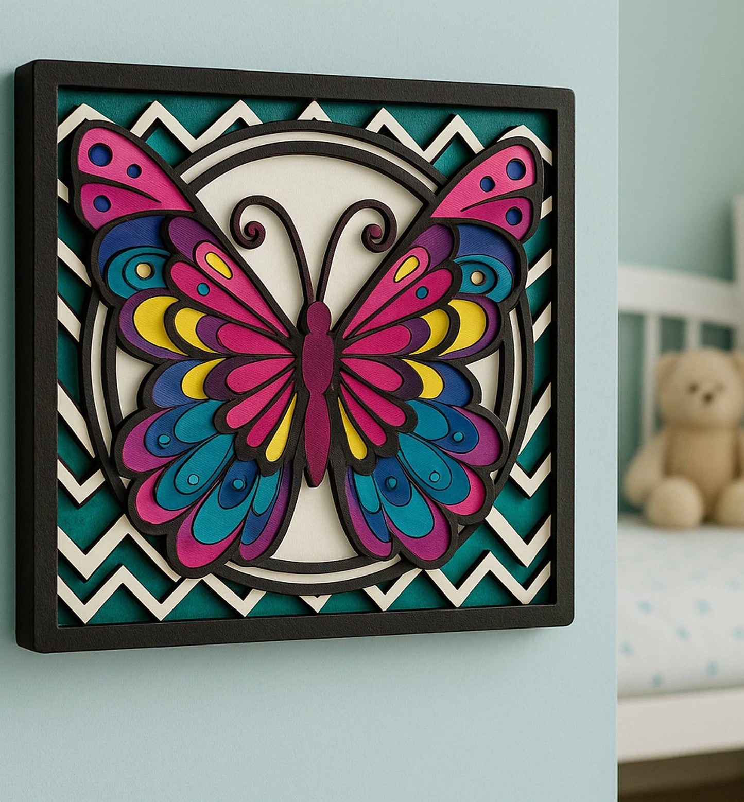 Wooden Butterfly Art Craft Kit