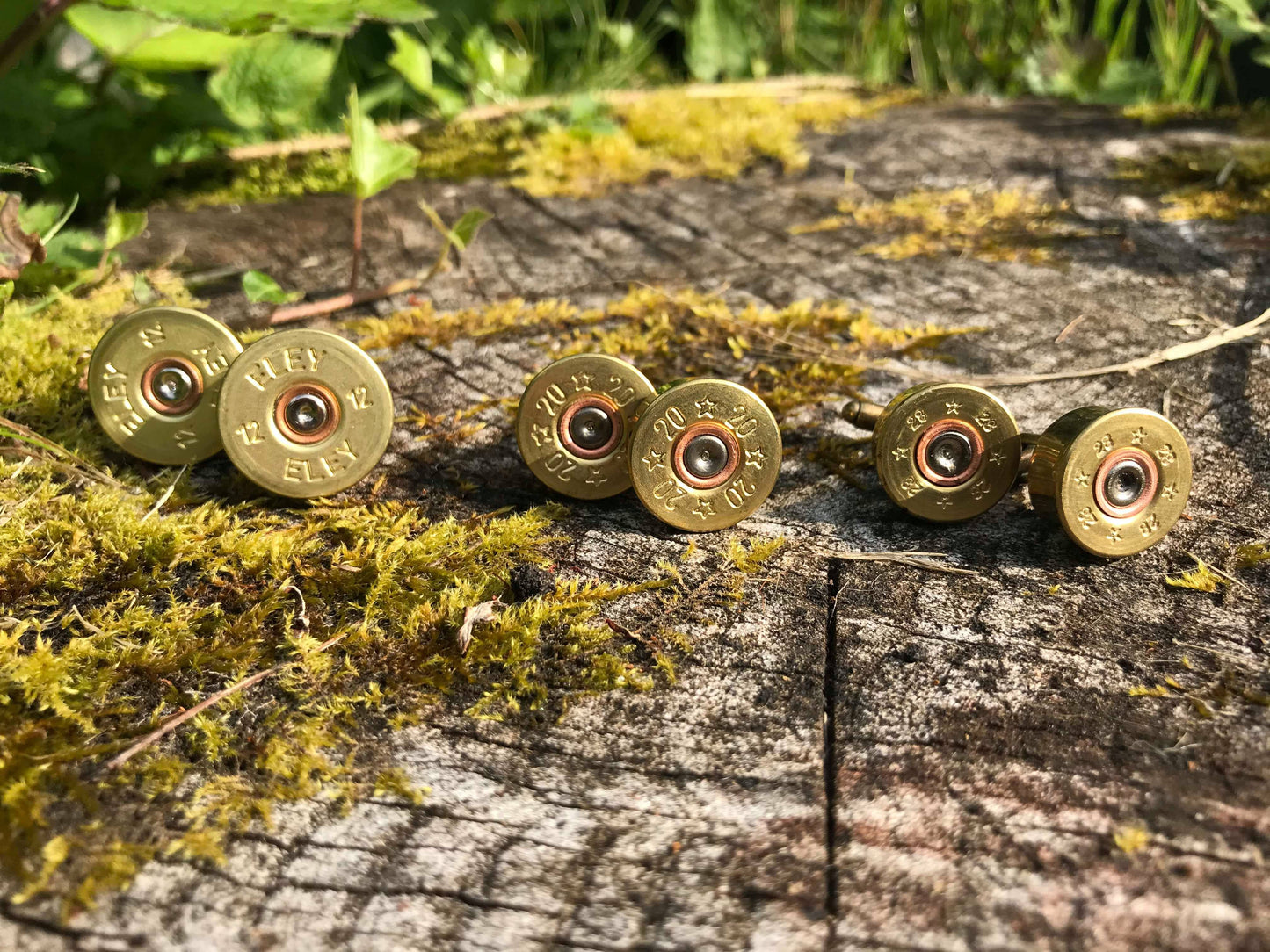 Upcycled shotgun cartridge cufflinks