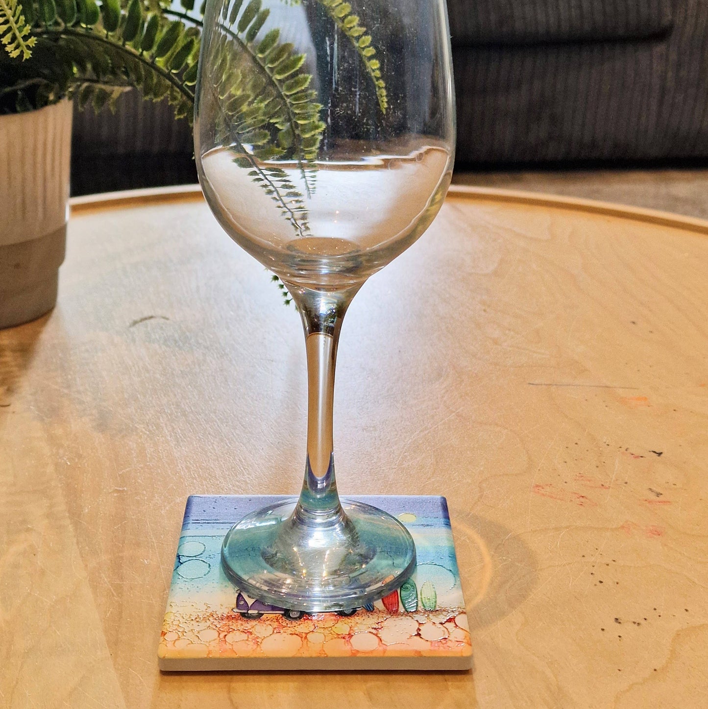 128-C Purple Campervan Coaster