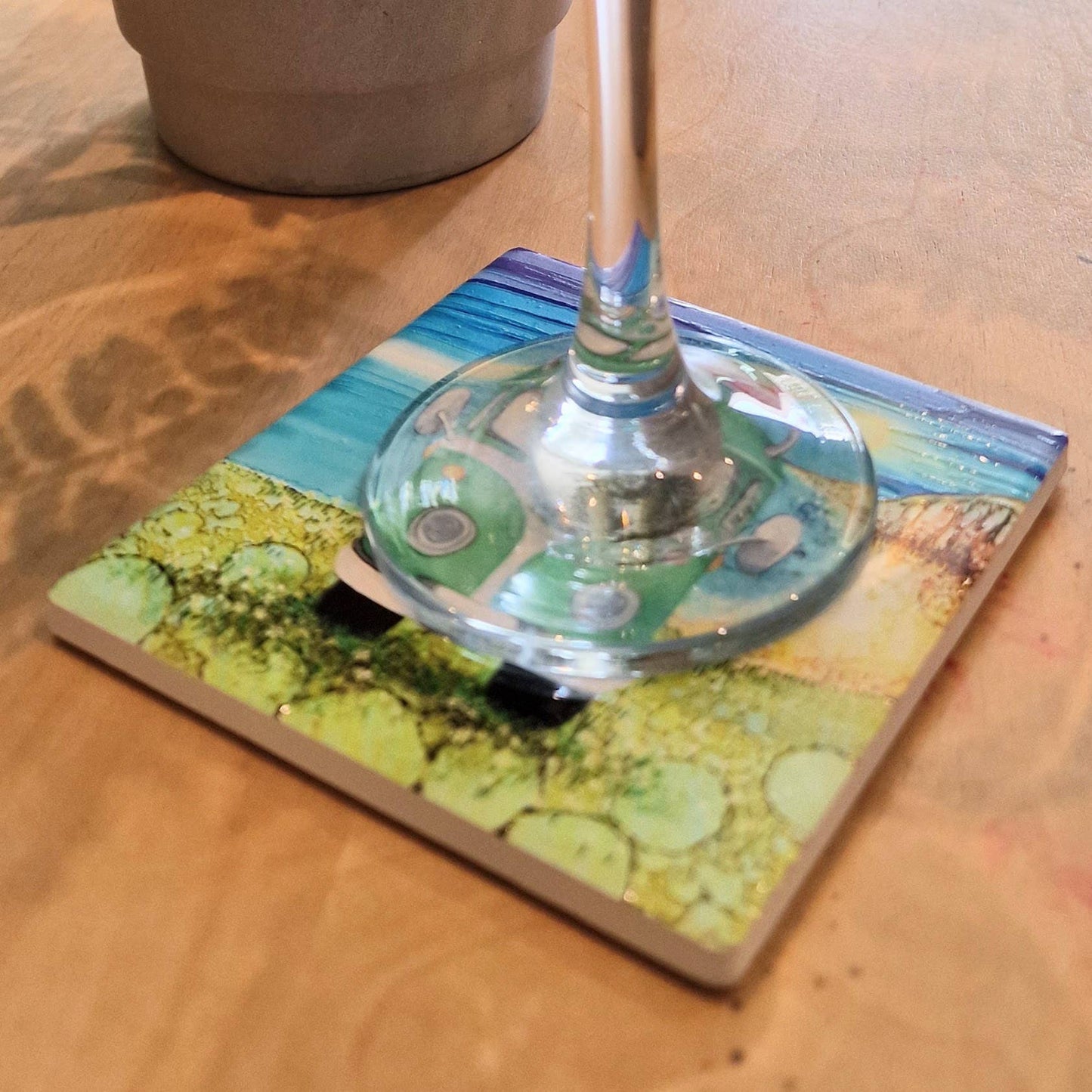 160-C Green Camper Coaster