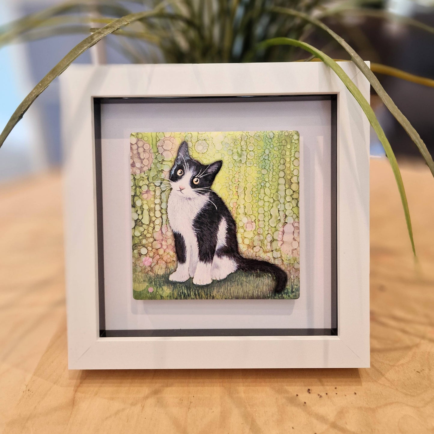 103-SP Black and White Cat Small Picture