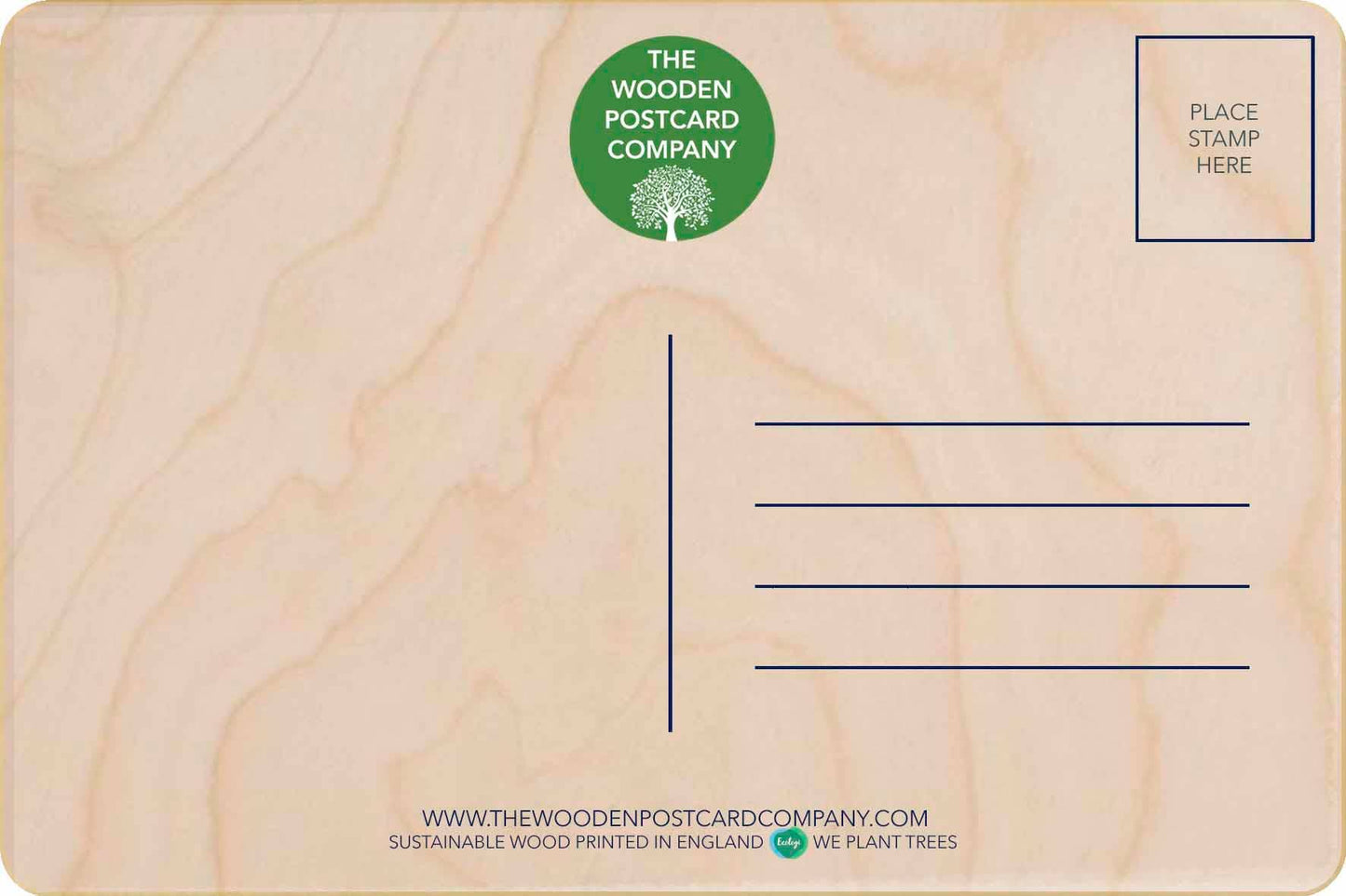 LIFE'S A GAME OF GOLF wooden postcard