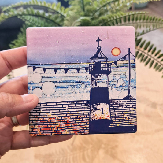 130-C Lighthouse (CR) Coaster
