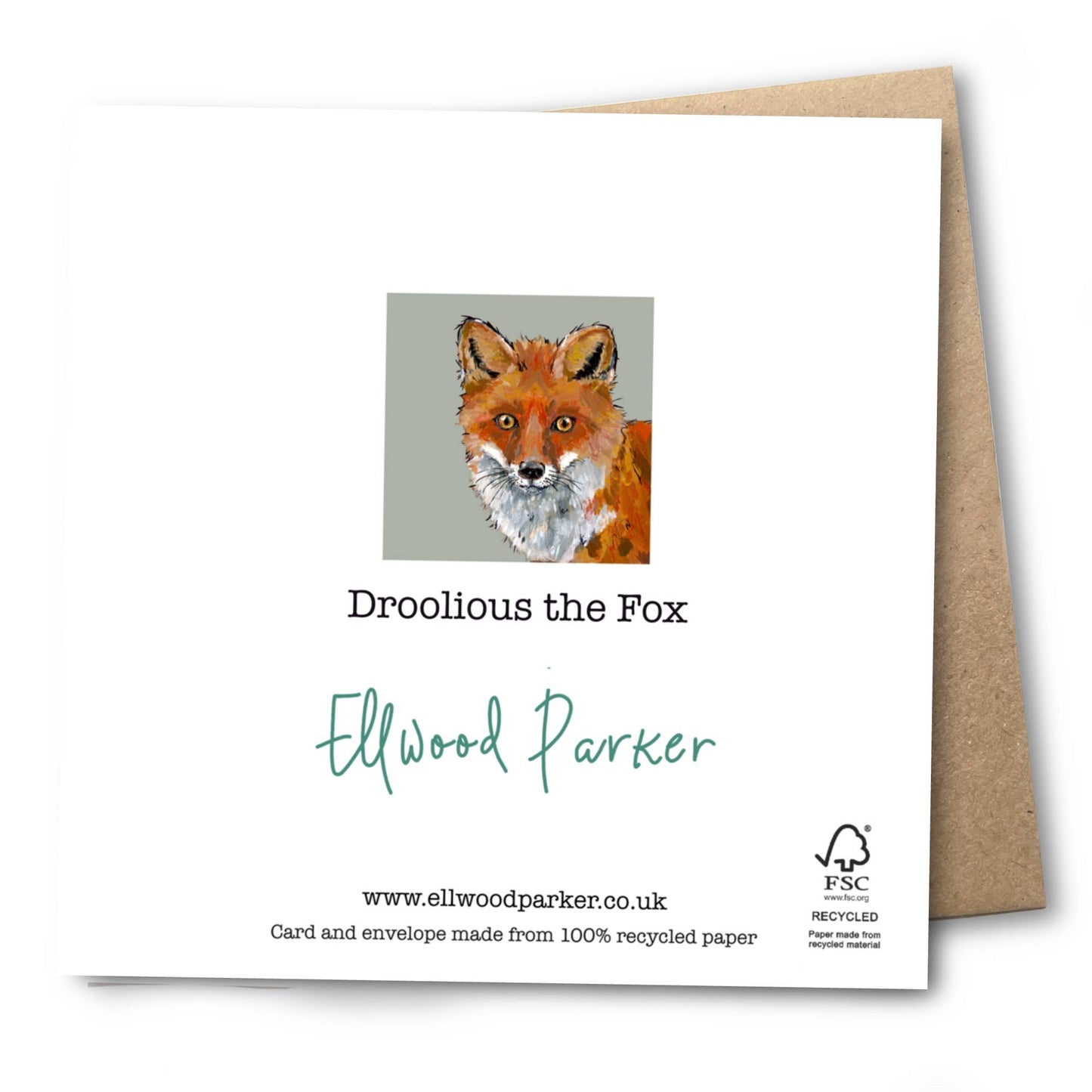 Fox Card | Eco | Recycled | Bird | Blank