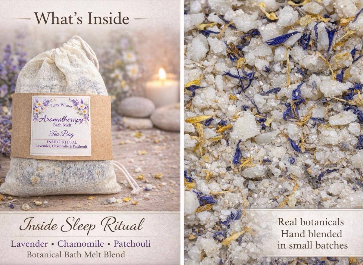 Aromatherapy Bath Melt Tea Bag | Essential Oils & Botanicals