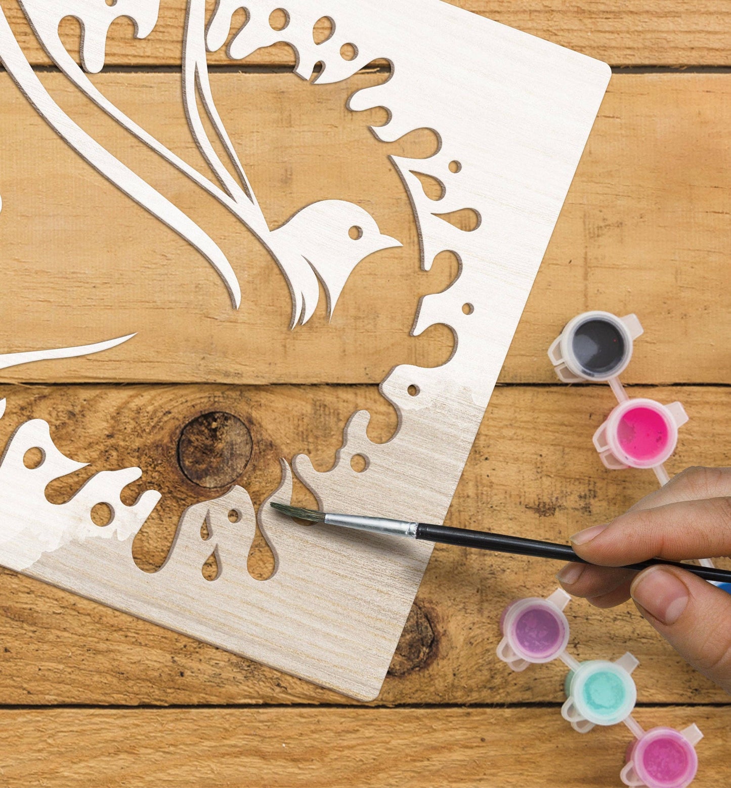 Wooden Hummingbird Art craft Kit